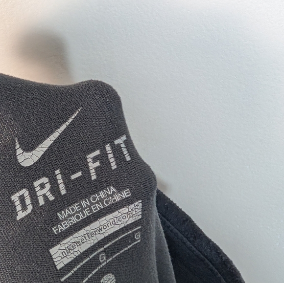 Nike Men's Black Gray Dri Fit Half Zip Outdoor Activewear Long Sleeve Shirt L - Picture 5 of 7